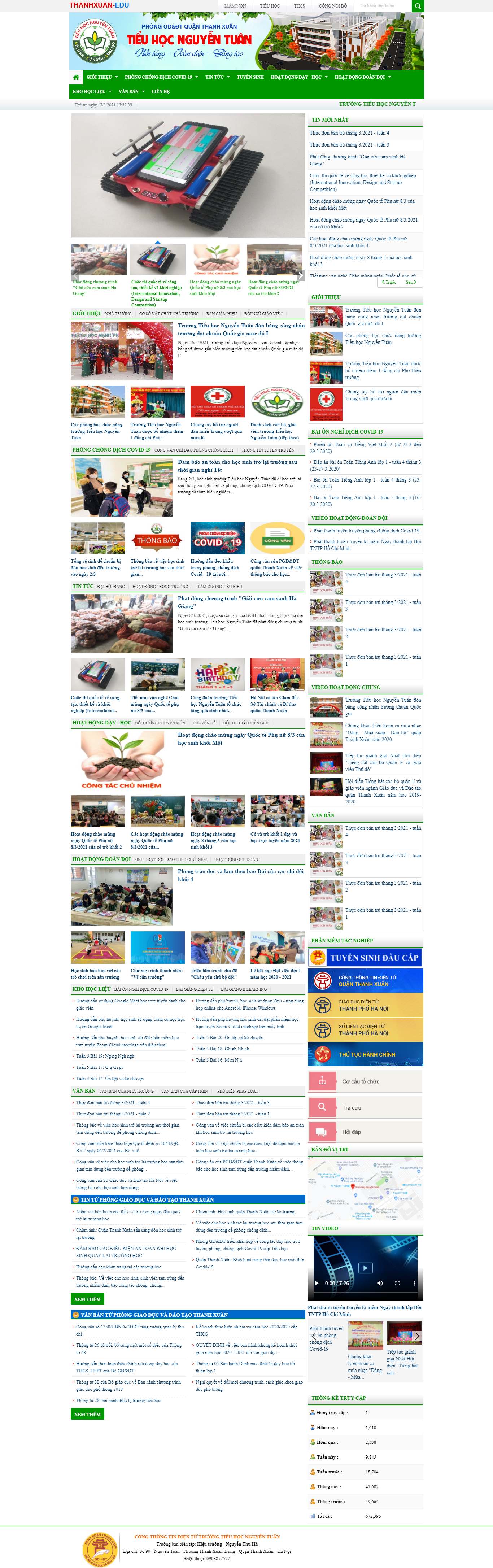[nguyensieu] Thiết kế Website web trường cấp 1 - thnguyentuanpgdthanhxuaneduvn