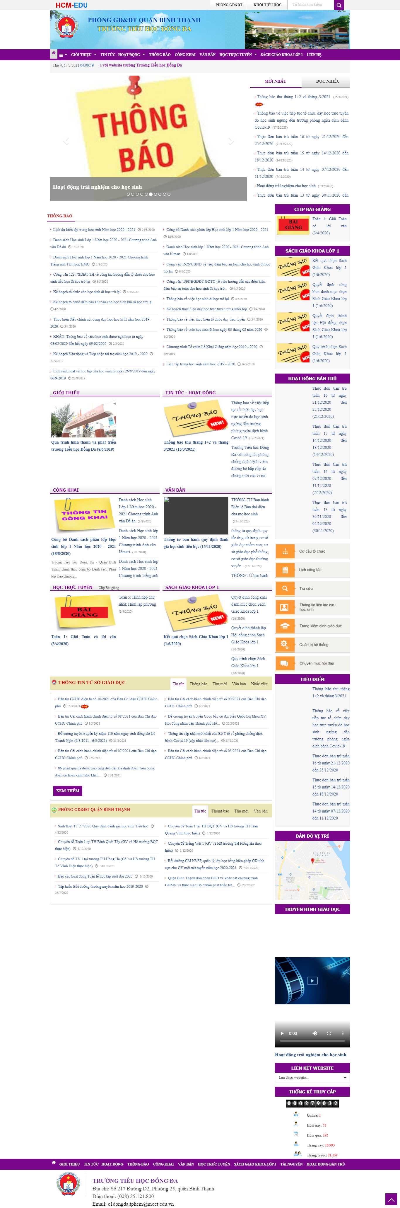 [nguyensieu] Thiết kế Website web trường cấp 1 - hcmeduvn