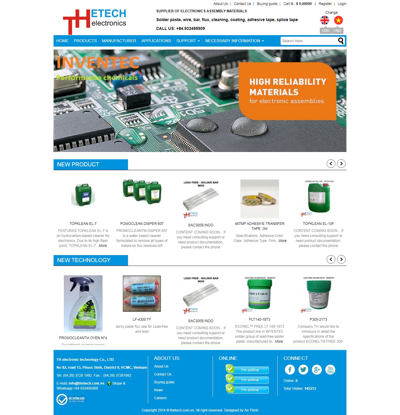 [pcbonline] Thiết kế Website web điện tử - thetechcomvn