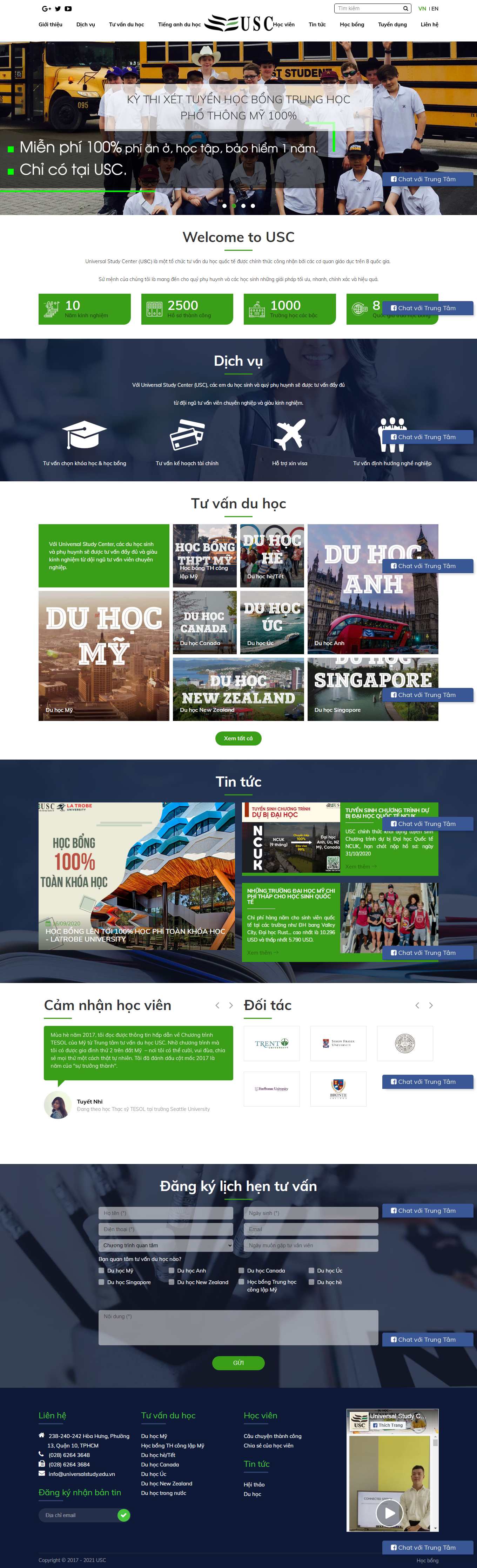 [duhoctms] Thiết kế Website web du học nước ngoài - wwwduhocusceduvn
