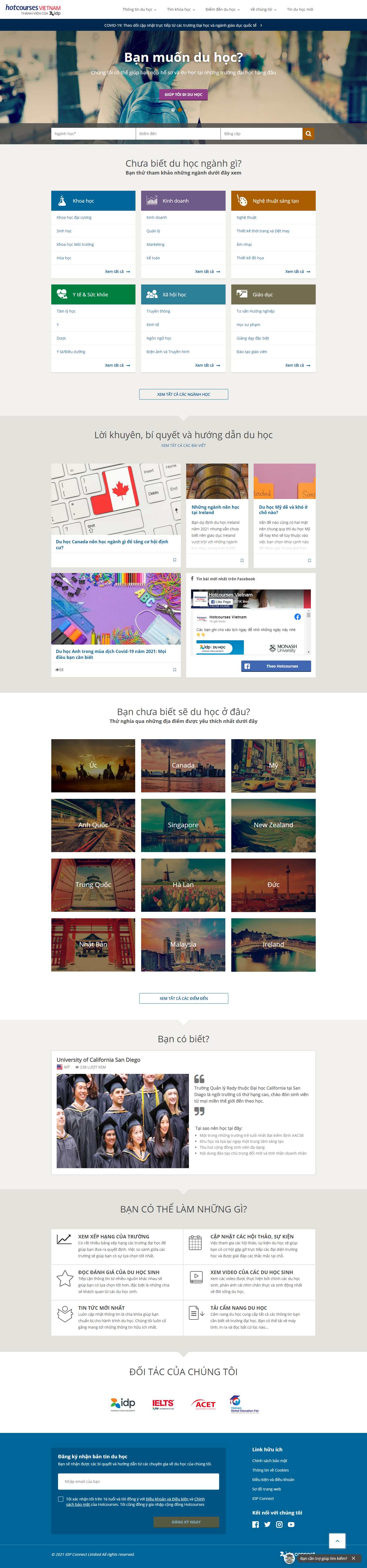 [duhoctms] Thiết kế Website web du học nước ngoài - wwwhotcoursesvn