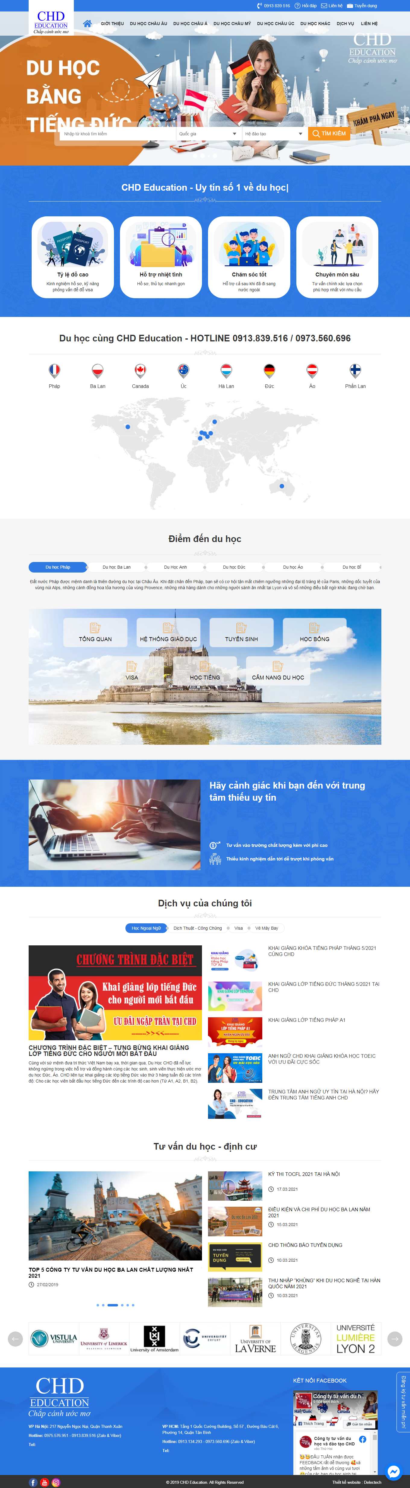 [duhoctms] Thiết kế Website web du học nước ngoài - duhocchdeduvn