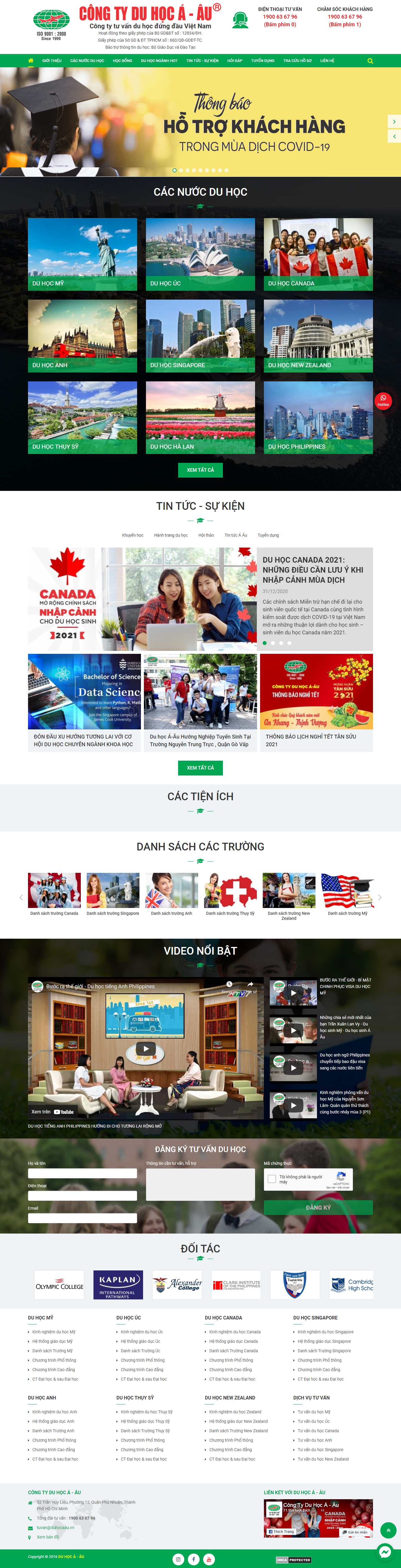 [duhoctms] Thiết kế Website web du học nước ngoài - duhocaauvn