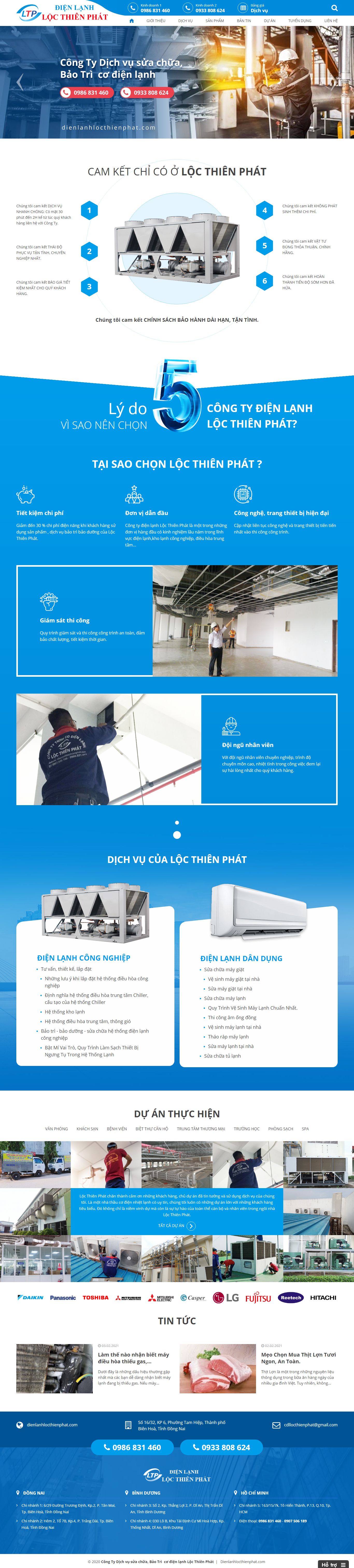 [dienlanhlenguyen] Thiết kế Website web miễn phí - dienlanhlocthienphatcom