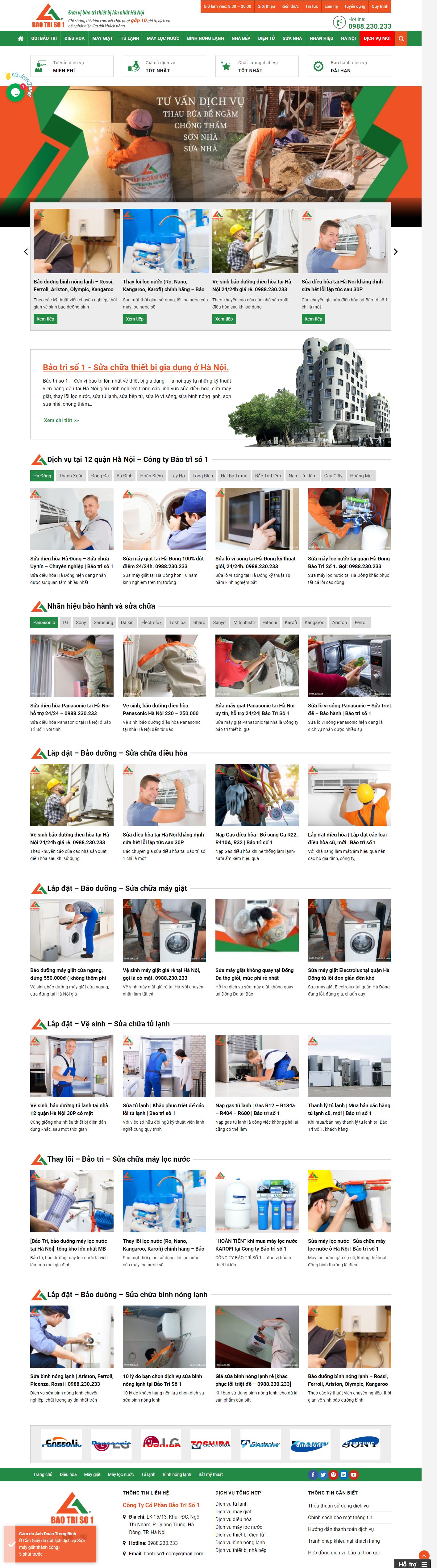 [dienlanhlenguyen] Thiết kế Website web miễn phí - baotriso1com