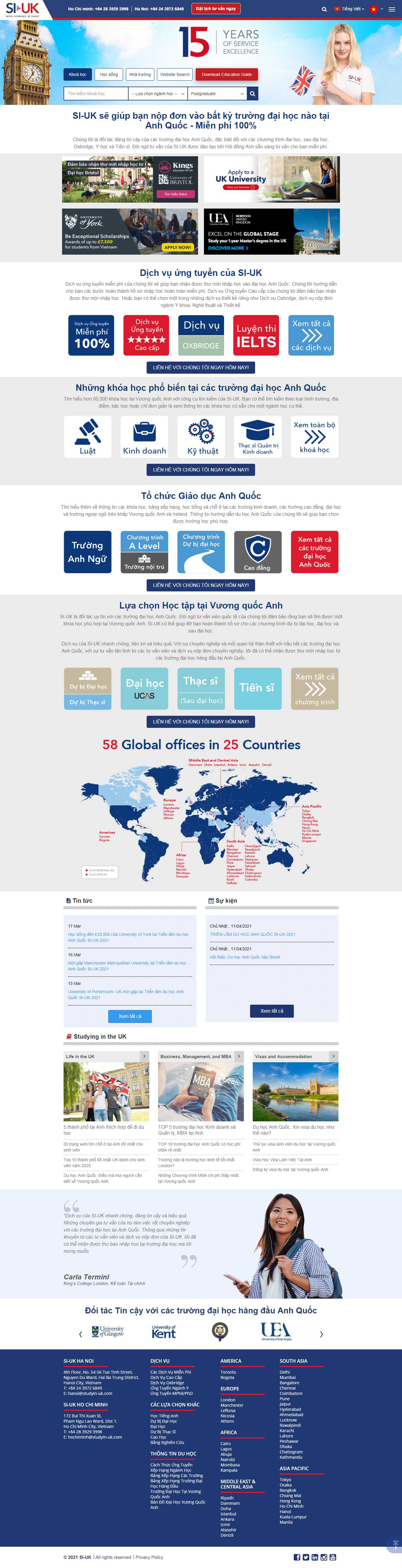 [ducanhduhoc] Thiết kế Website web du học anh - wwwstudyin-ukvn