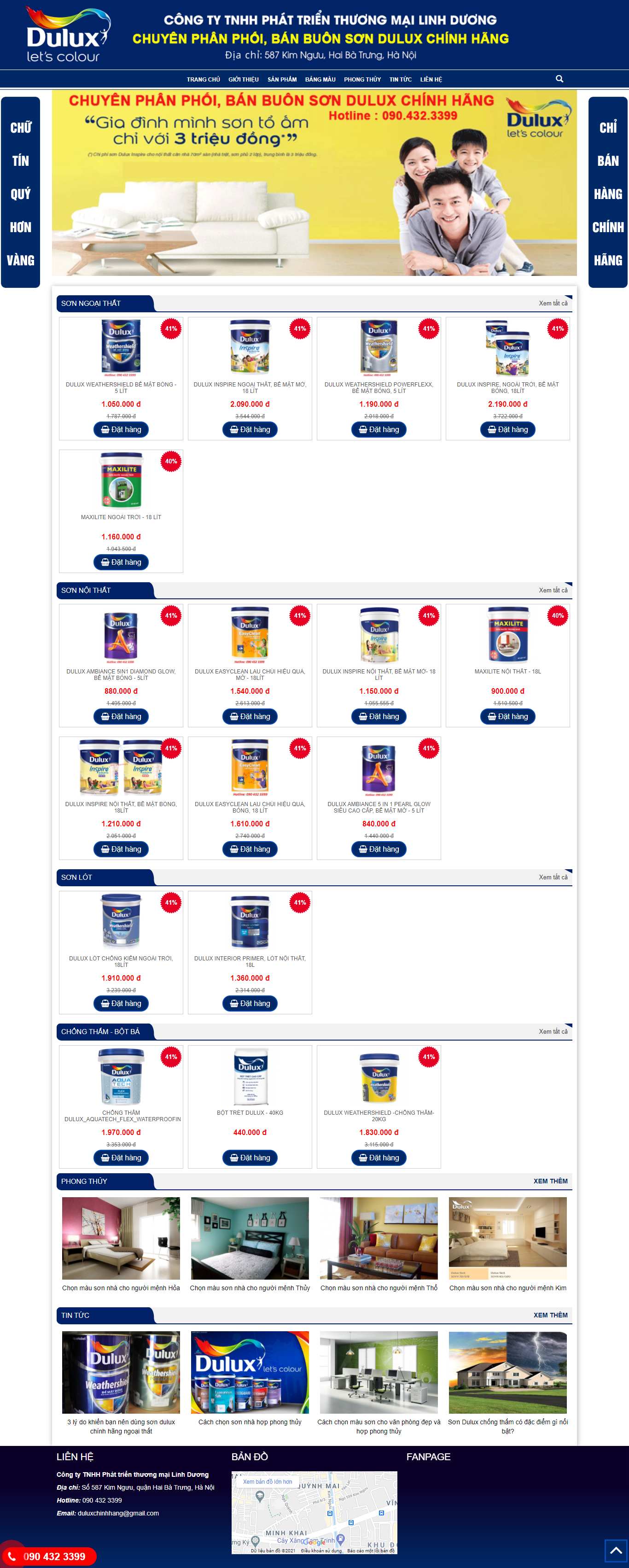 [truongphatpu] Thiết kế Website web bán sơn - duluxpaintvn