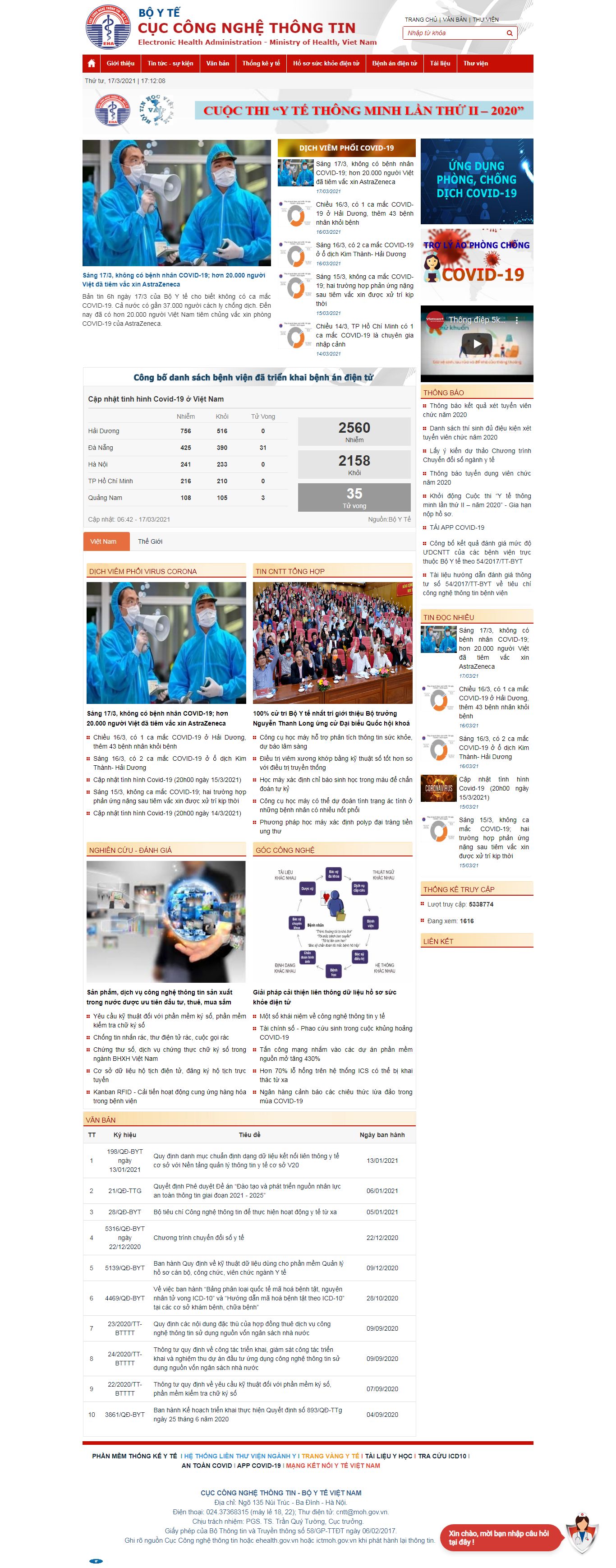 Thiết kế Website web nhà nước - ehealthgovvn