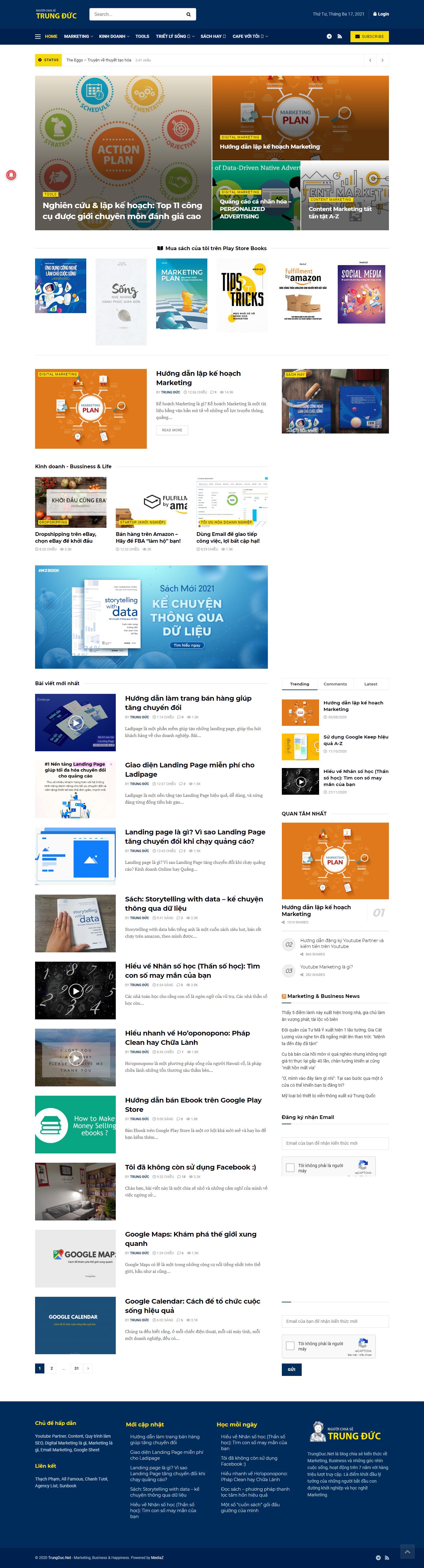 [hoanghannom] Thiết kế Website web cá nhân - trungducnet