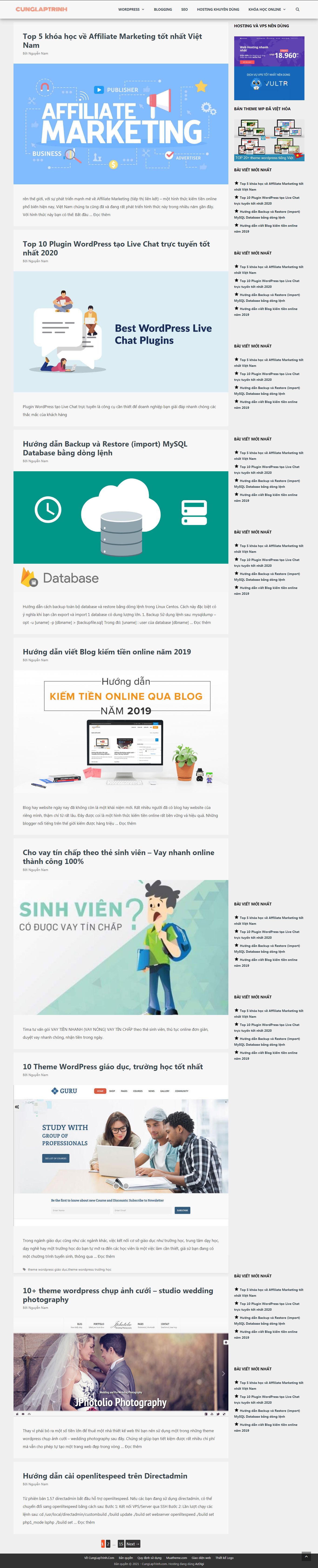 [hoanghannom] Thiết kế Website web cá nhân - cunglaptrinhcom