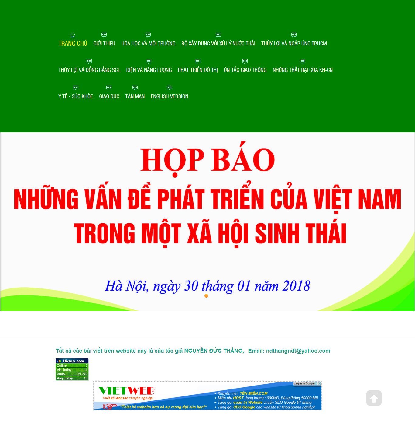 [hoanghannom] Thiết kế Website web cá nhân - nguyenducthangvn