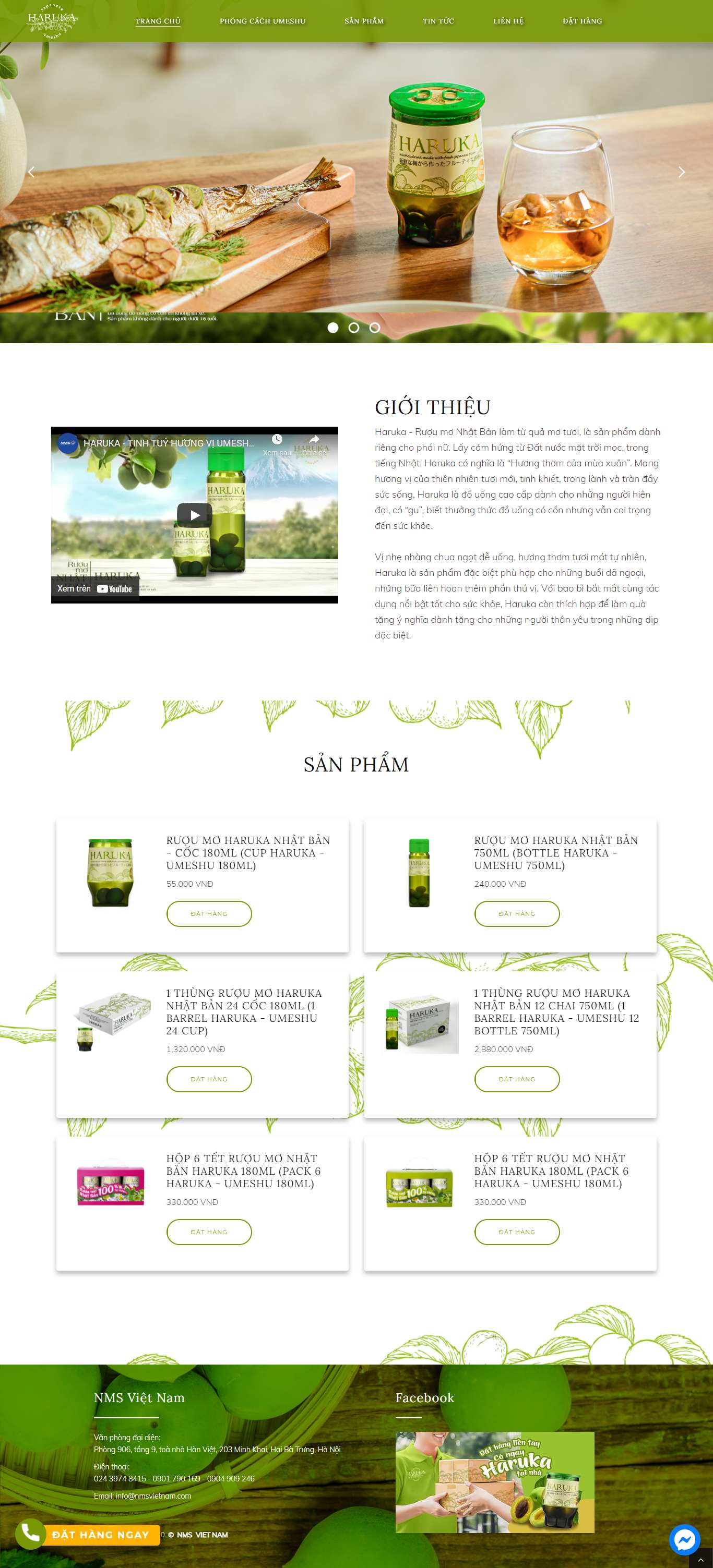 [drinkies] Thiết kế Website web bán rượu bia - wwwharuka-umeshuvn