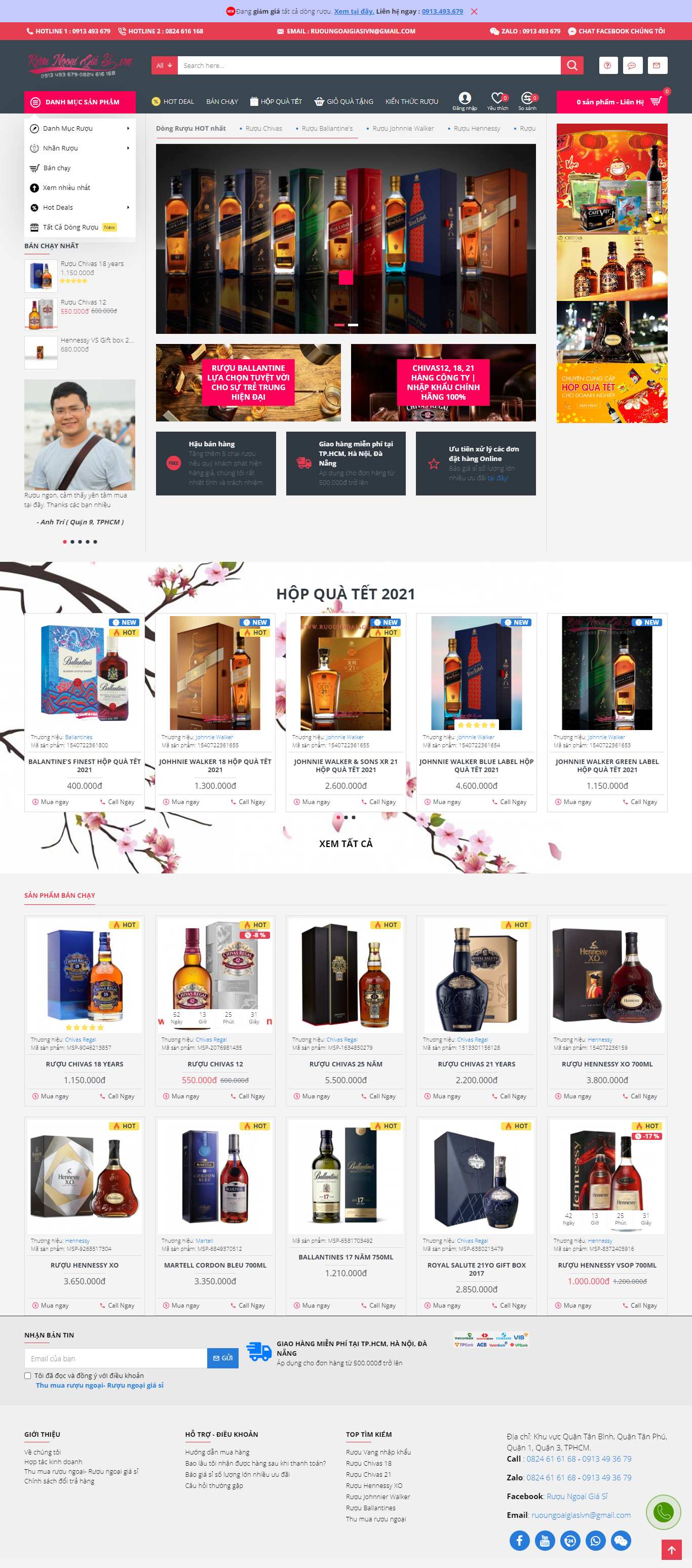 [drinkies] Thiết kế Website web bán rượu bia - ruoungoaigiasivn
