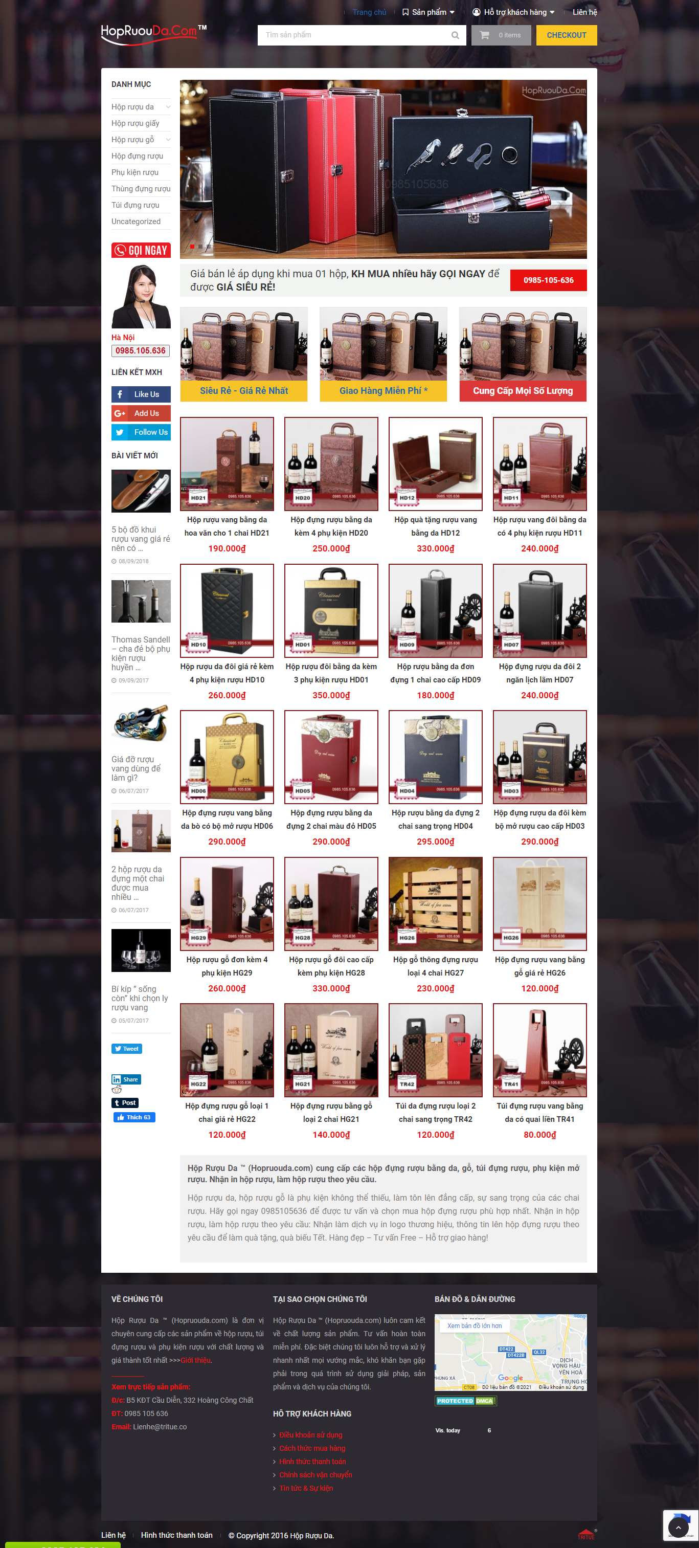 [drinkies] Thiết kế Website web bán rượu bia - hopruoudacom