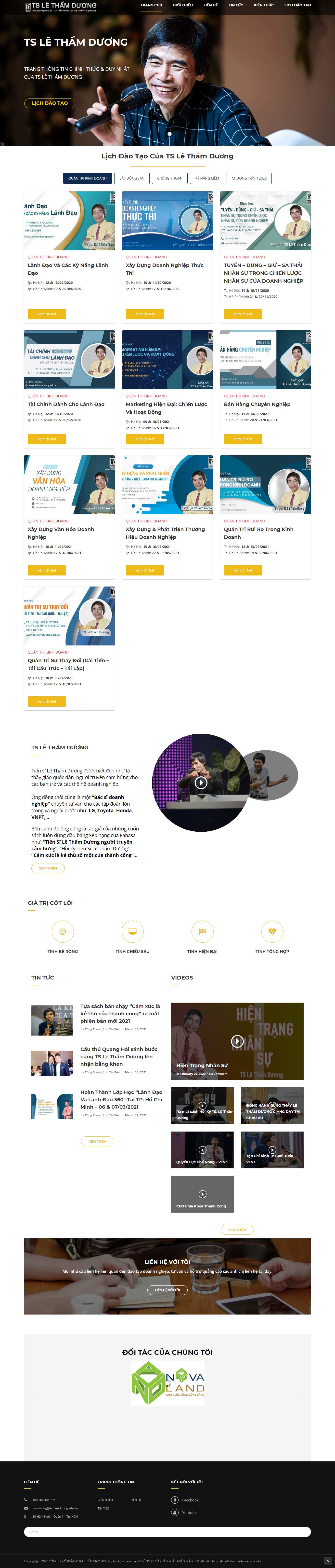 [lichvannien365] Thiết kế Website web người nổi tiếng - lethamduongeduvn