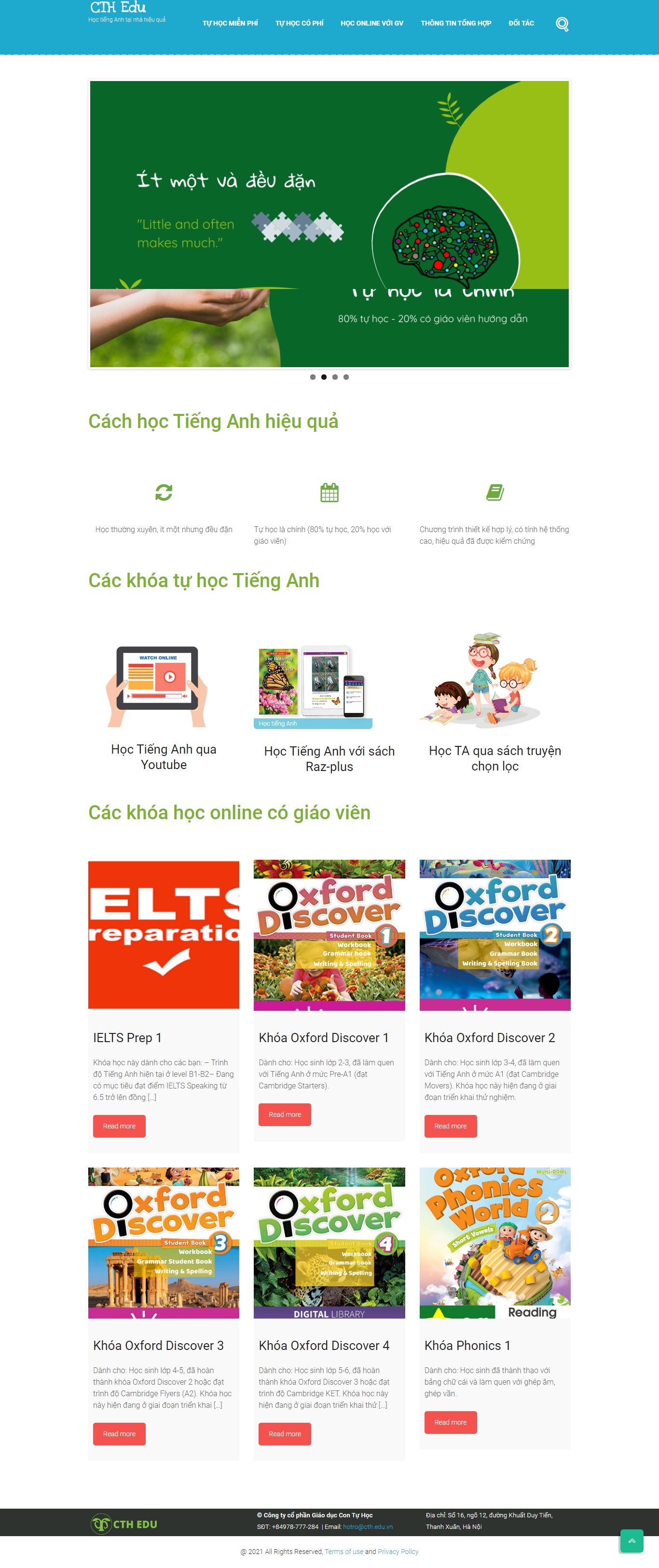 Thiết kế Website web trường mầm non - ctheduvn