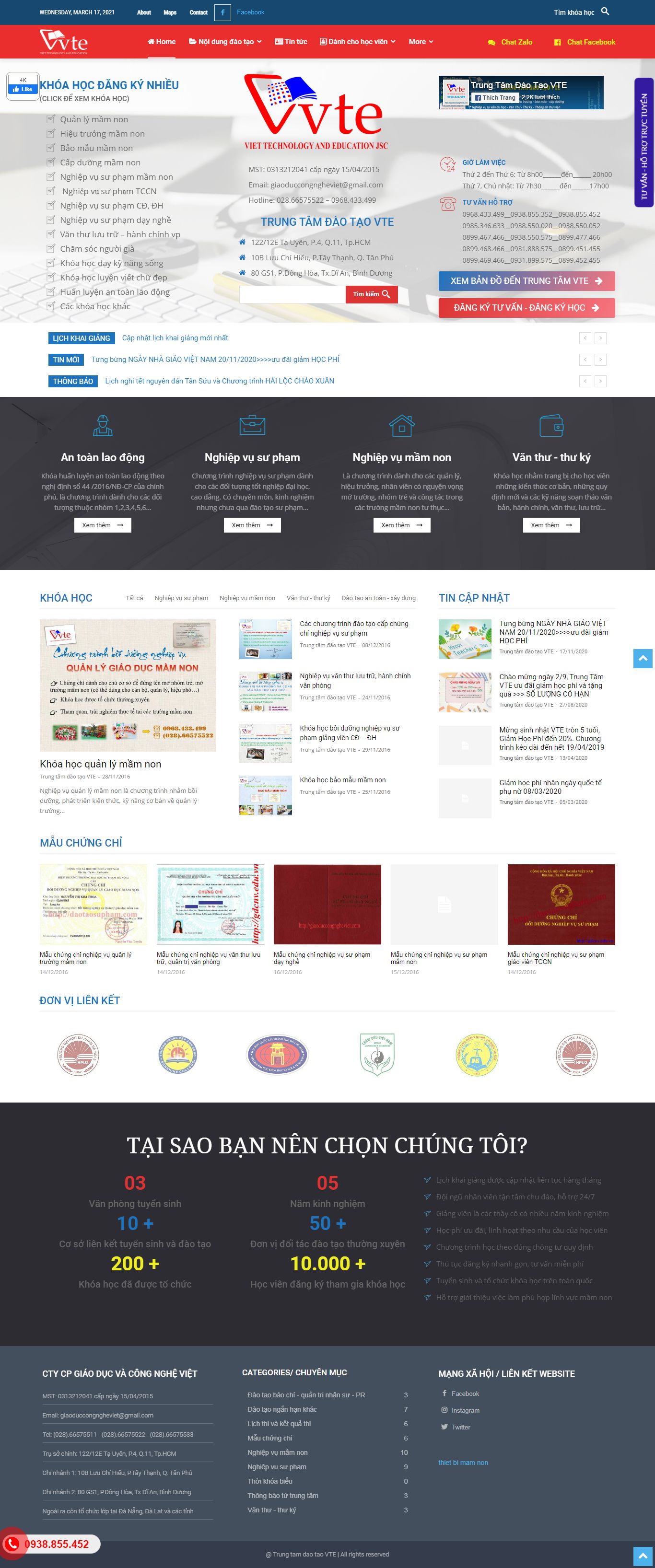 Thiết kế Website web trường mầm non - giaoduccongnghevietcom