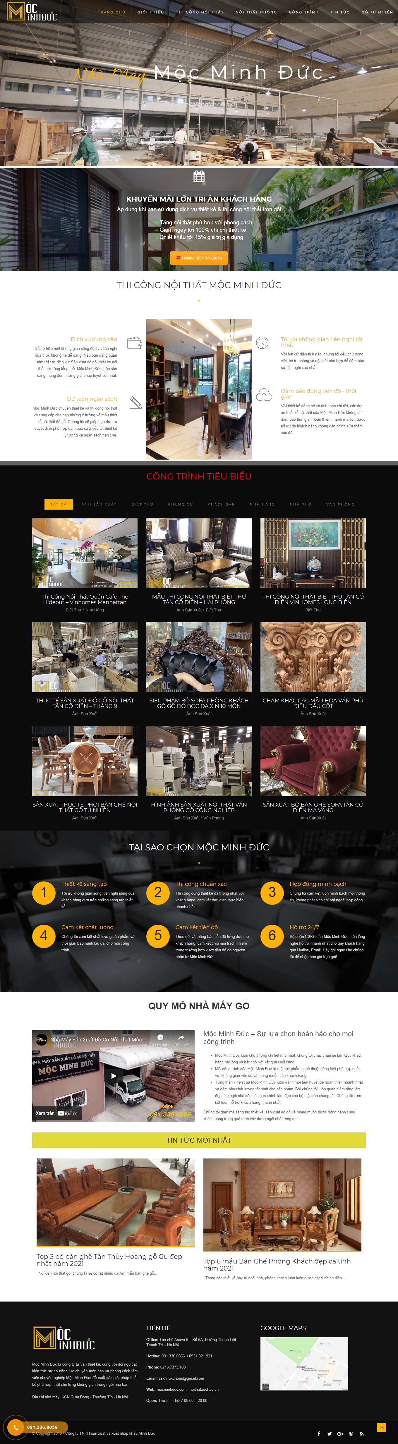 [baovengayvadem] Thiết kế Website web wordpress - mocminhduccom