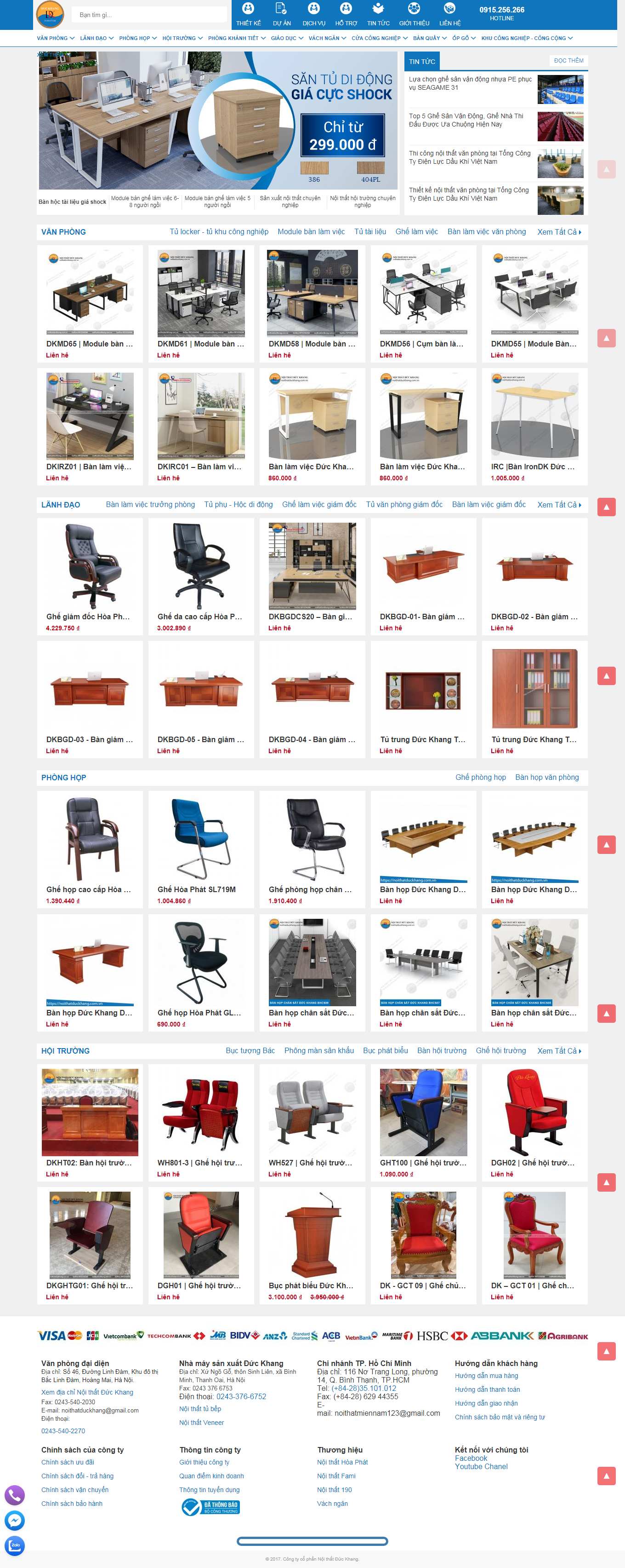 [minhlong1] Thiết kế Website web joomla - noithatduckhangcomvn