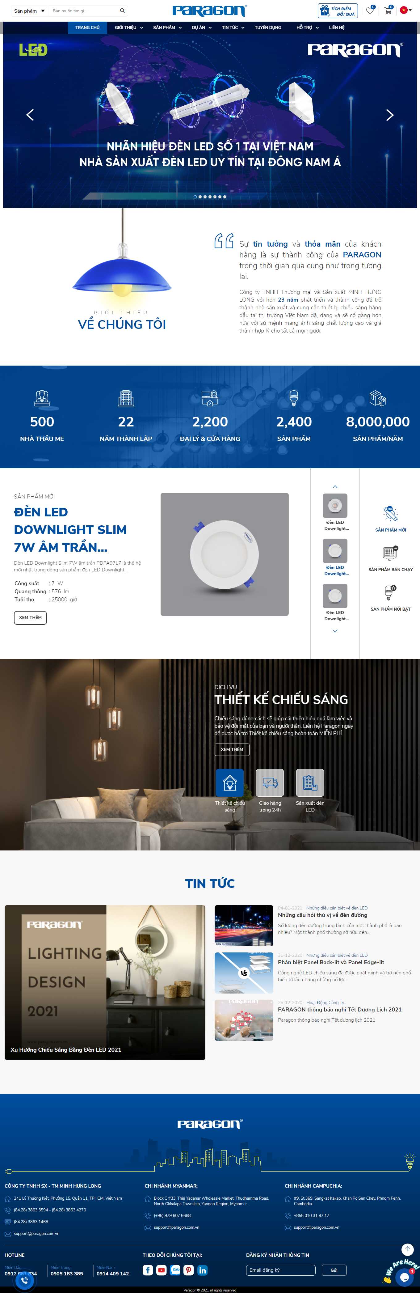 [tamanh] Thiết kế Website web magento - paragoncomvn