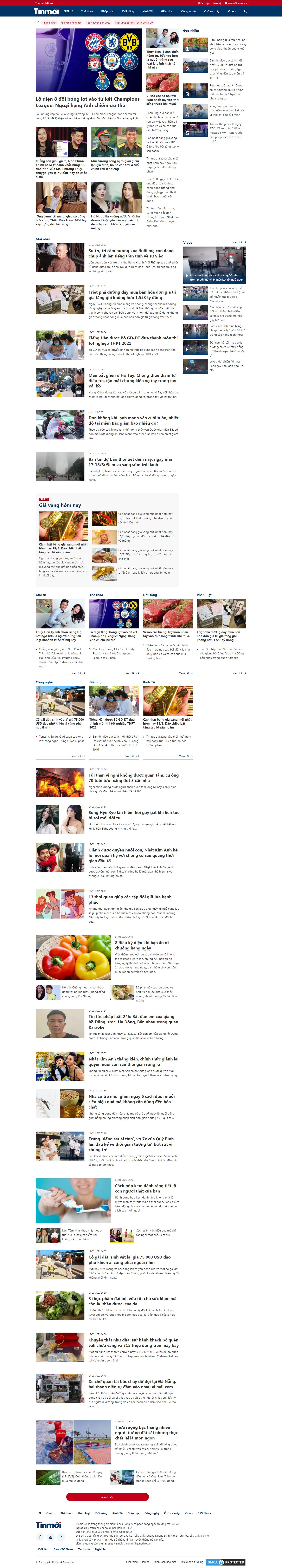 [vietnamnet] Thiết kế Website web tin tức - tinmoivn