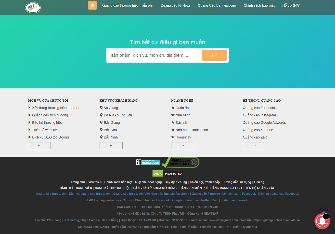 [alona] Thiết kế Website web giới thiệu công ty - quangcaotructuyen24hvn