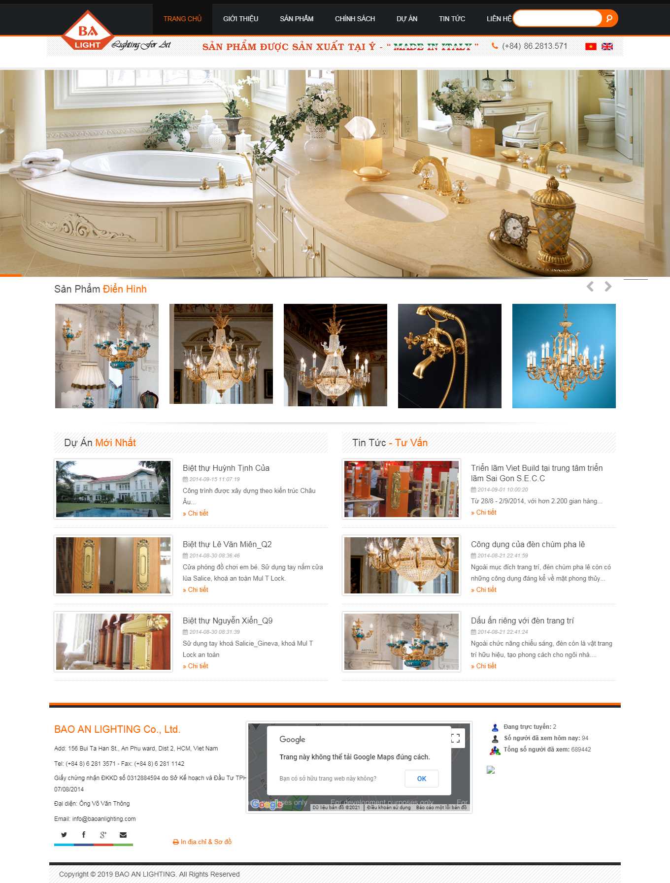 [digivi] Thiết kế Website web siêu tốc - baoanlightingcom