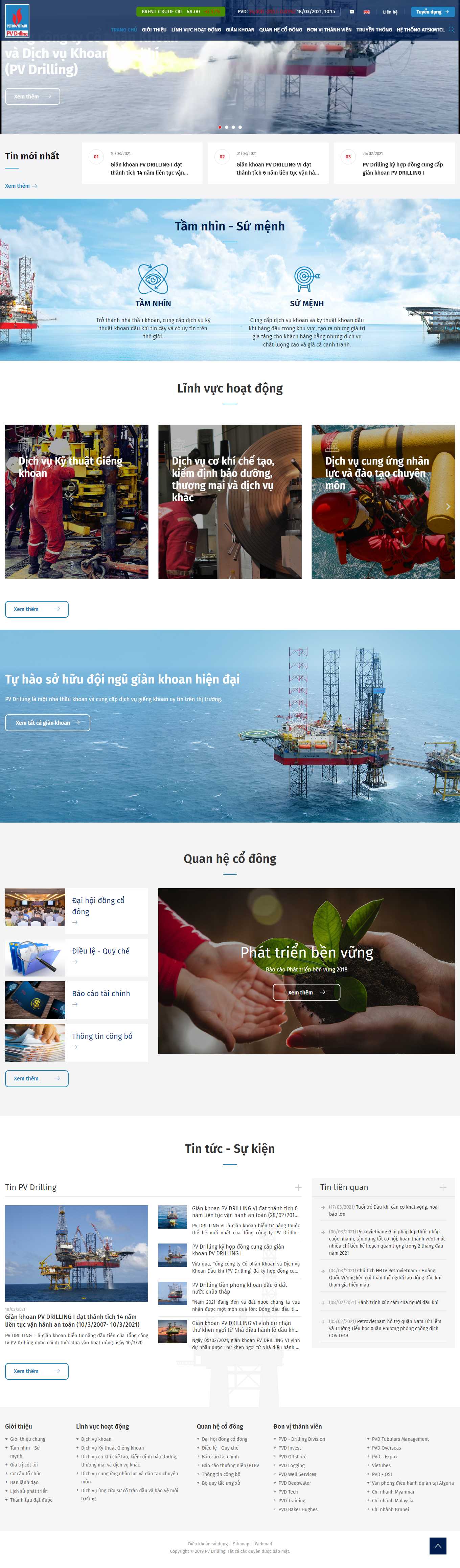 [pct] Thiết kế Website web dầu khí - wwwpvdrillingcomvn