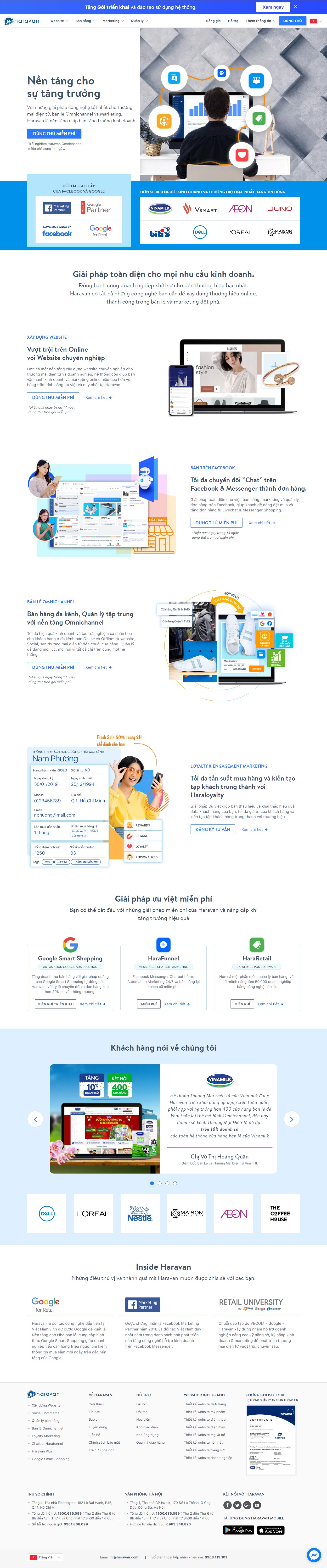 [chiasekienthuchay] Thiết kế Website web kinh doanh online - wwwharavancom