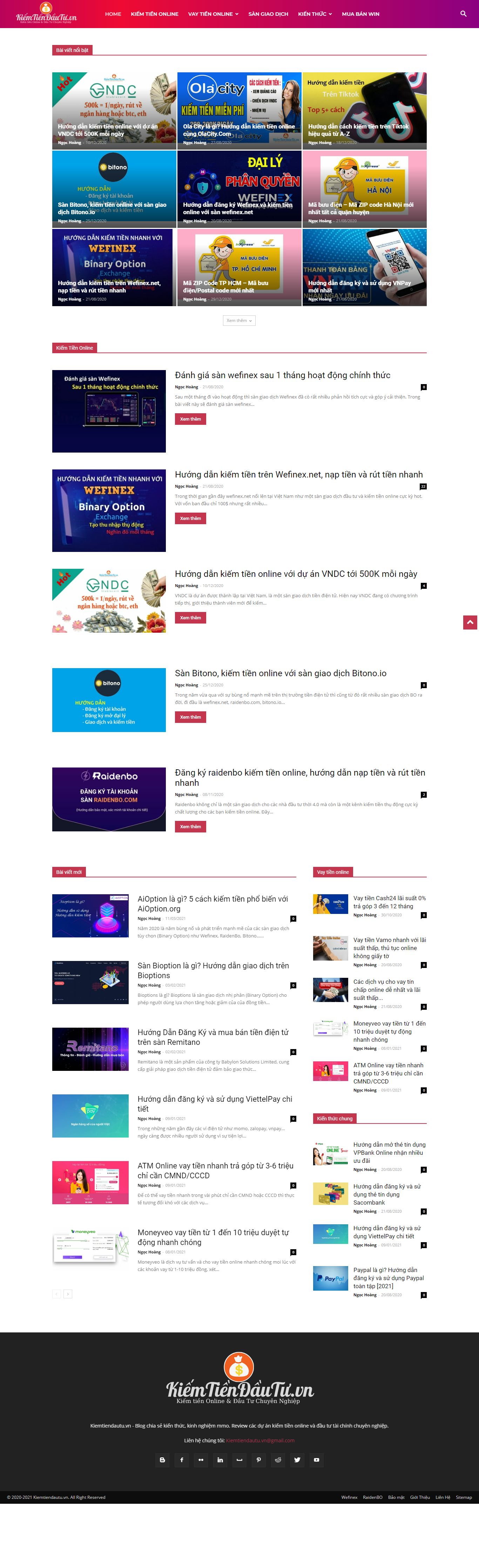 [chiasekienthuchay] Thiết kế Website web kinh doanh online - kiemtiendautuvn