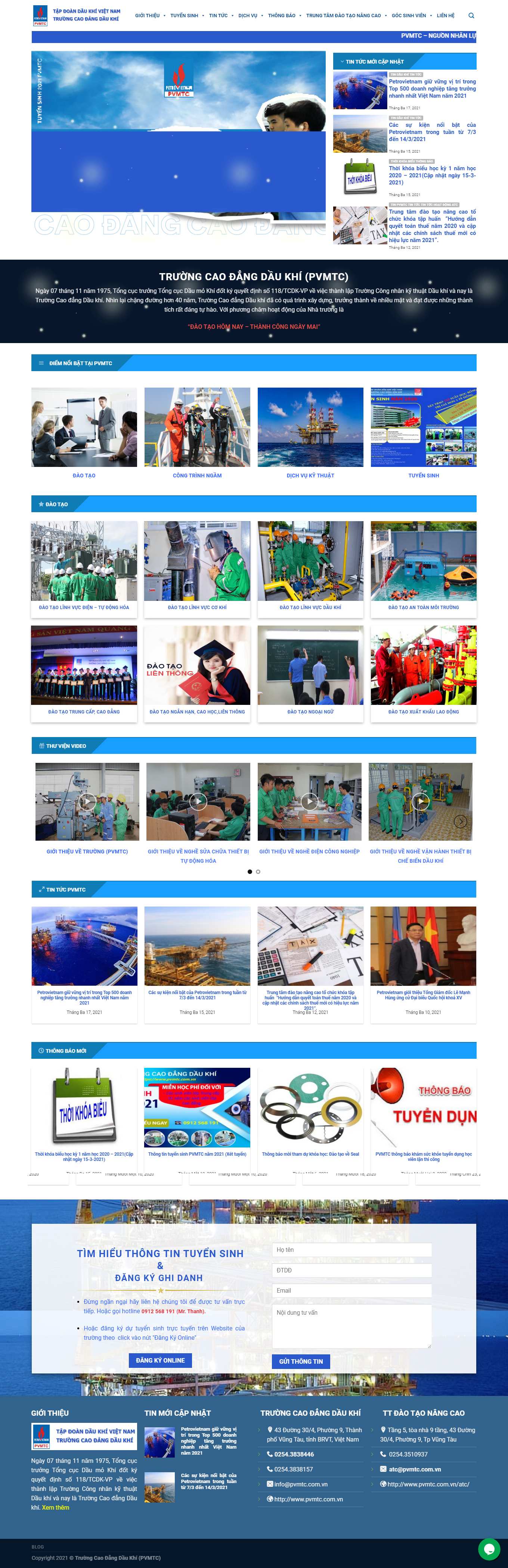 [pct] Thiết kế Website web dầu khí - wwwpvmtccomvn