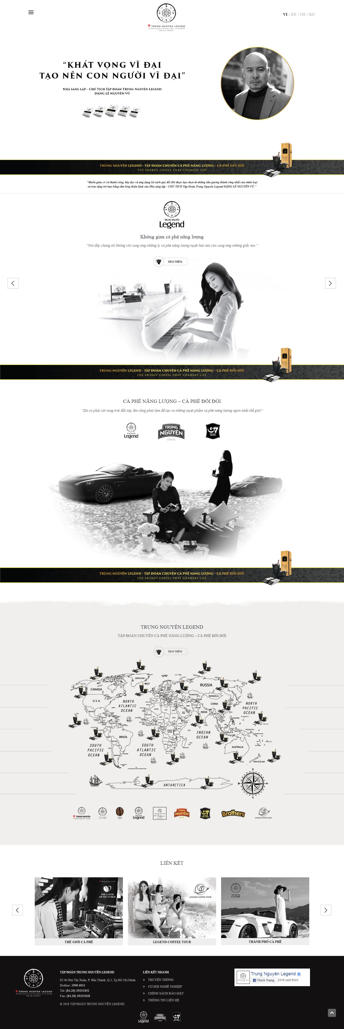 [ecoplace] Thiết kế Website web quán cà fe - trungnguyenlegendcom