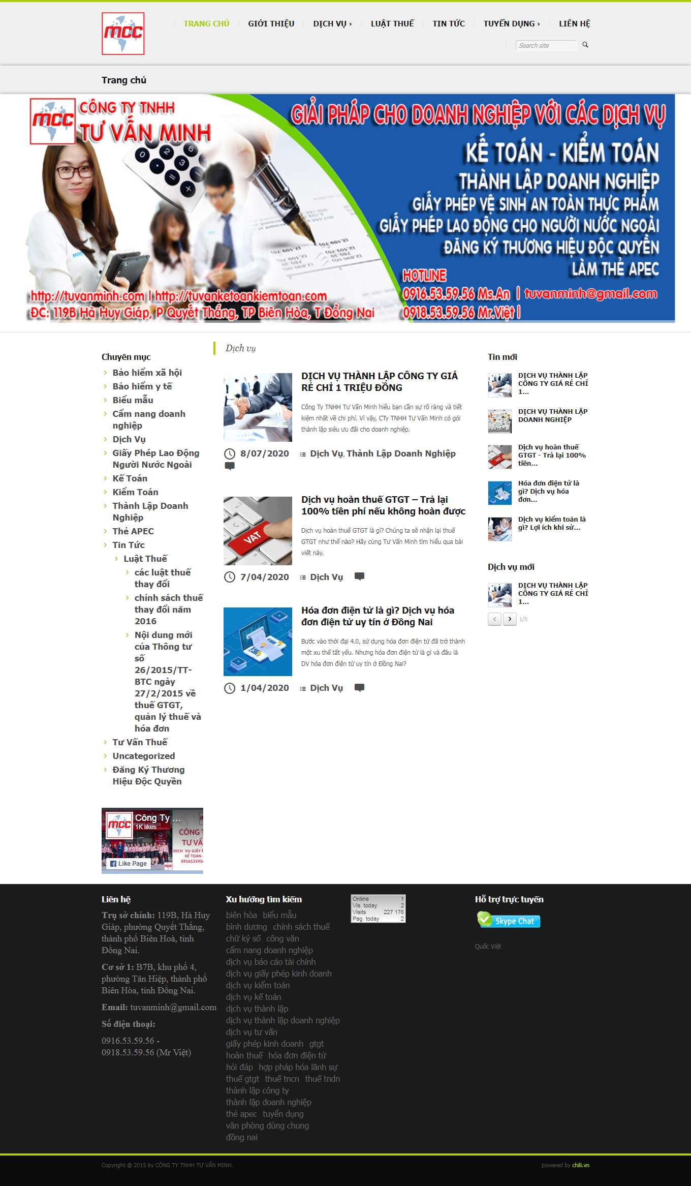 Thiết kế Website web kiểm toán - tuvanketoankiemtoancom