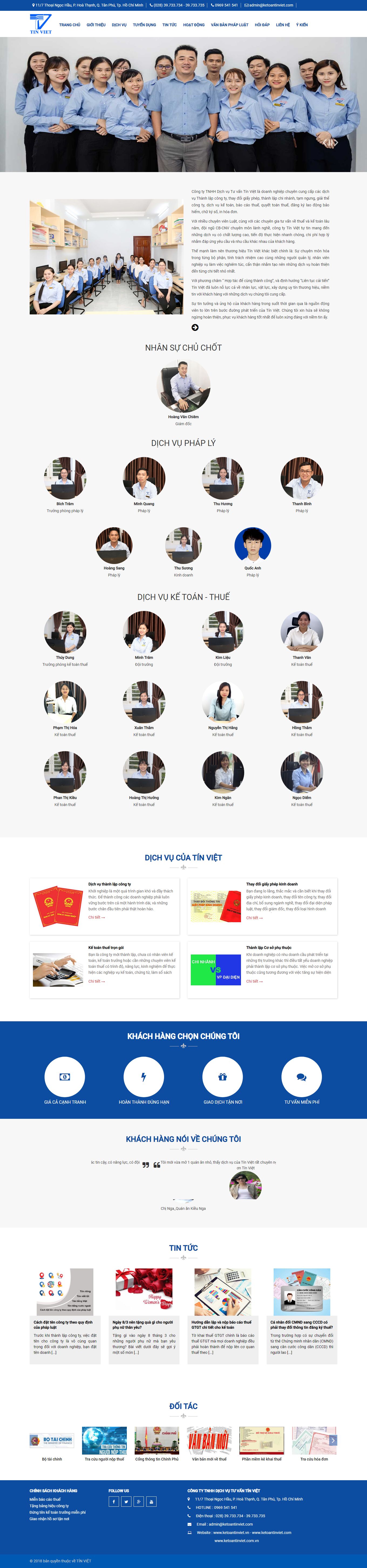 Thiết kế Website web kiểm toán - ketoantinvietvn