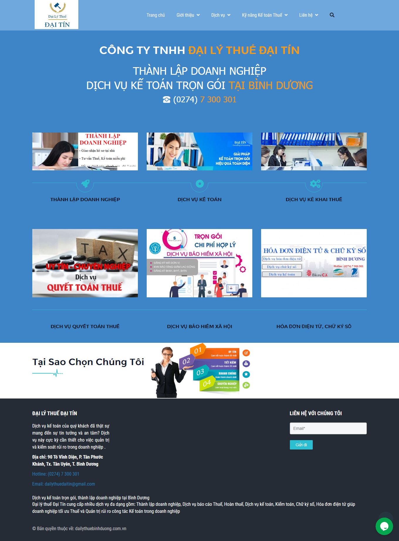 Thiết kế Website web kiểm toán - dailythuebinhduongcomvn