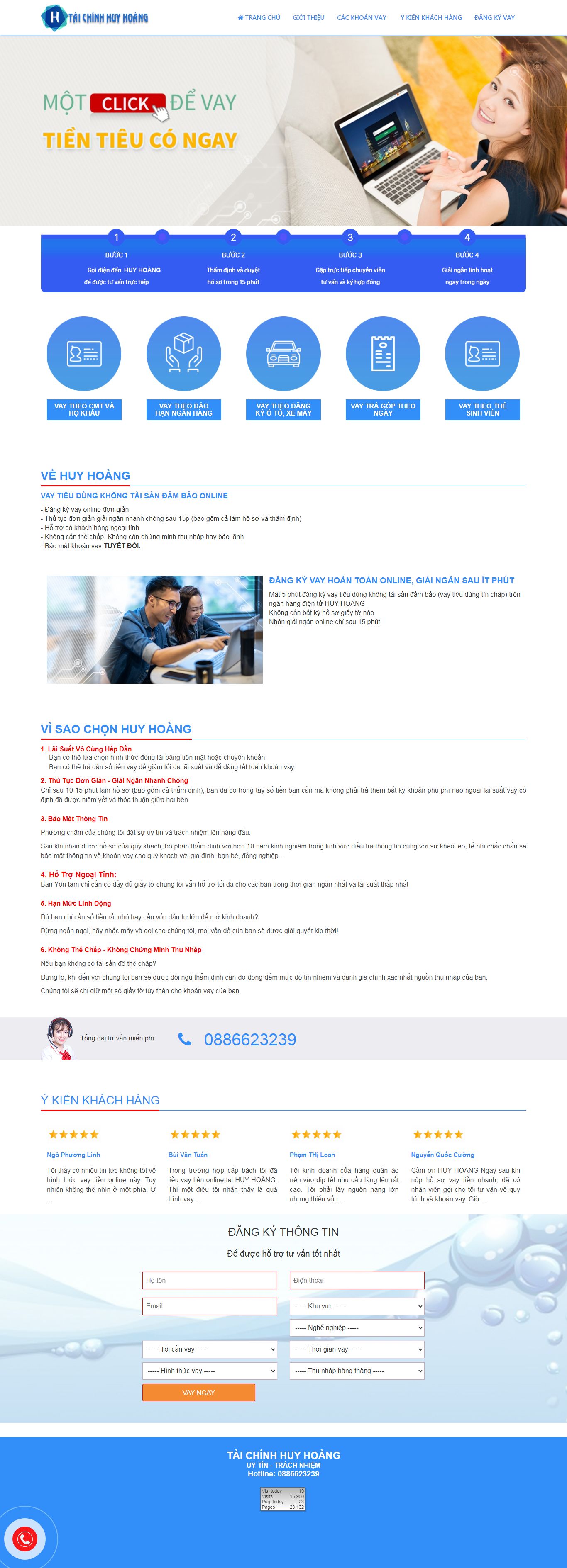 [quatang] Thiết kế Website Landing page web - taichinhhuyhoangcomvn