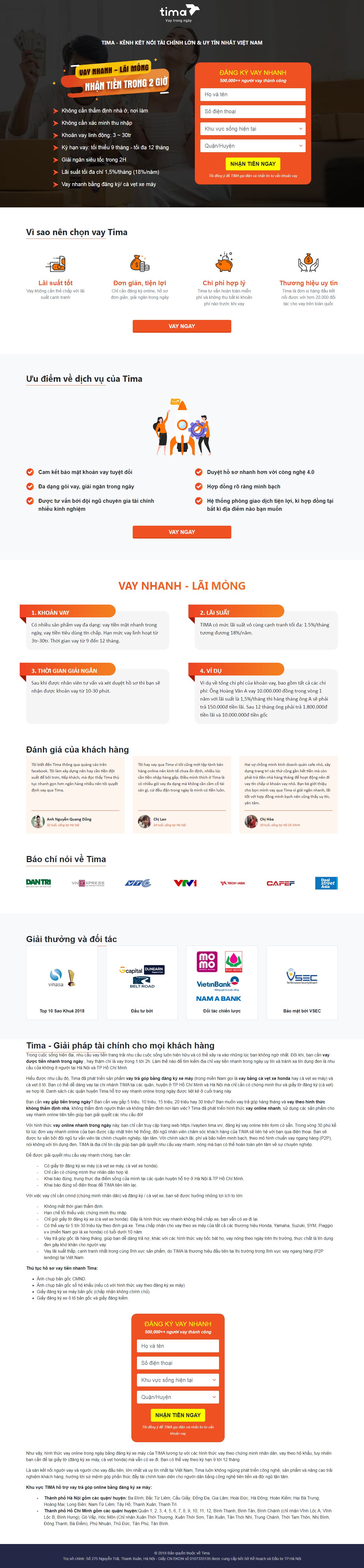 [quatang] Thiết kế Website Landing page web - vaytientimavn