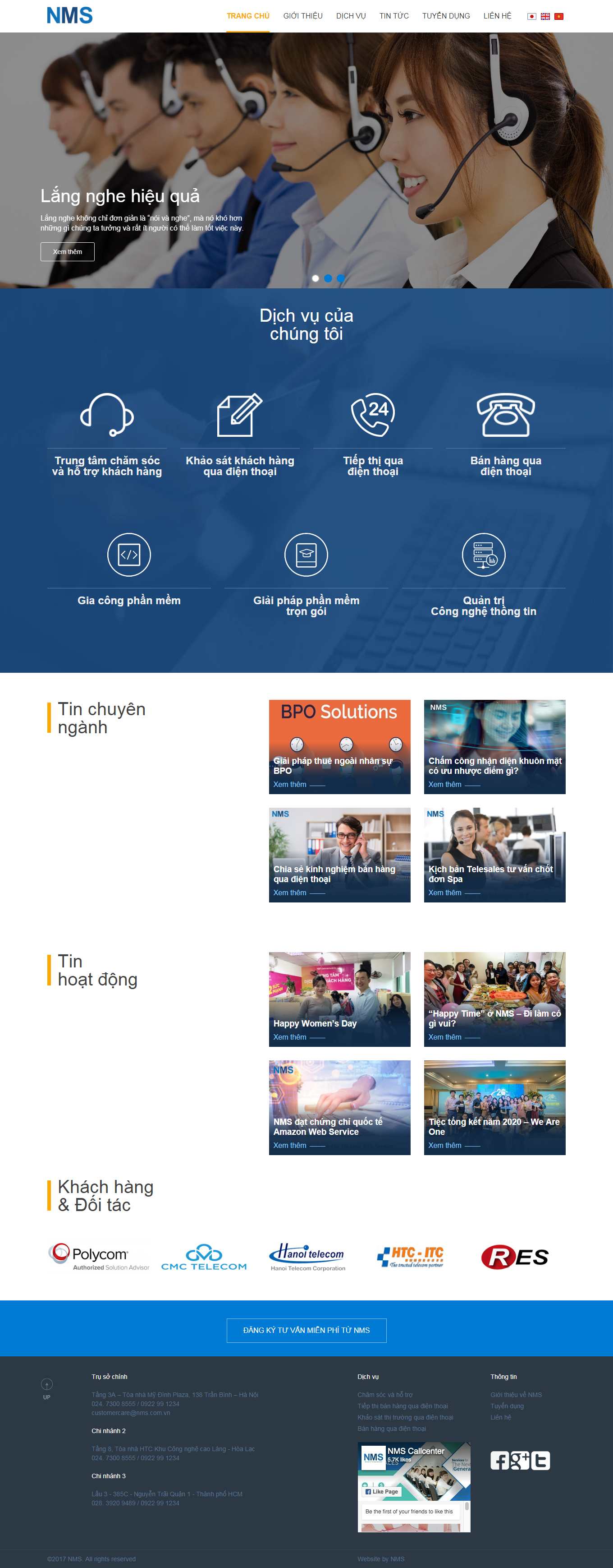 [tongdai] Thiết kế Website web lắp đặt tổng đài - nmscomvn