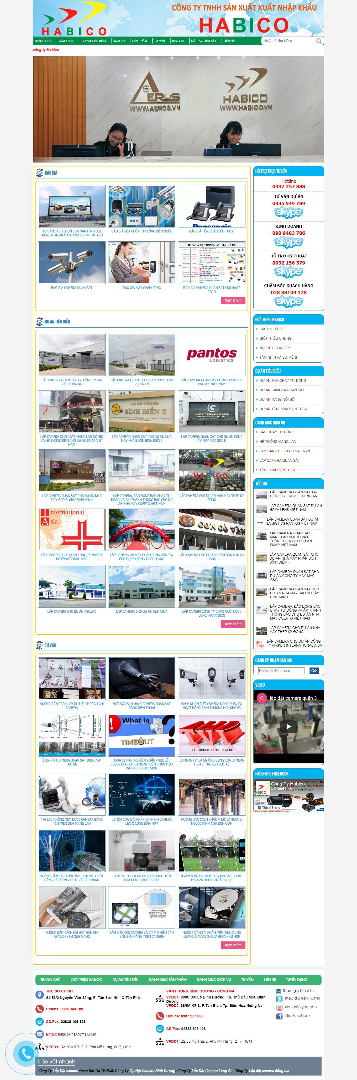 [tongdai] Thiết kế Website web lắp đặt tổng đài - habicovn