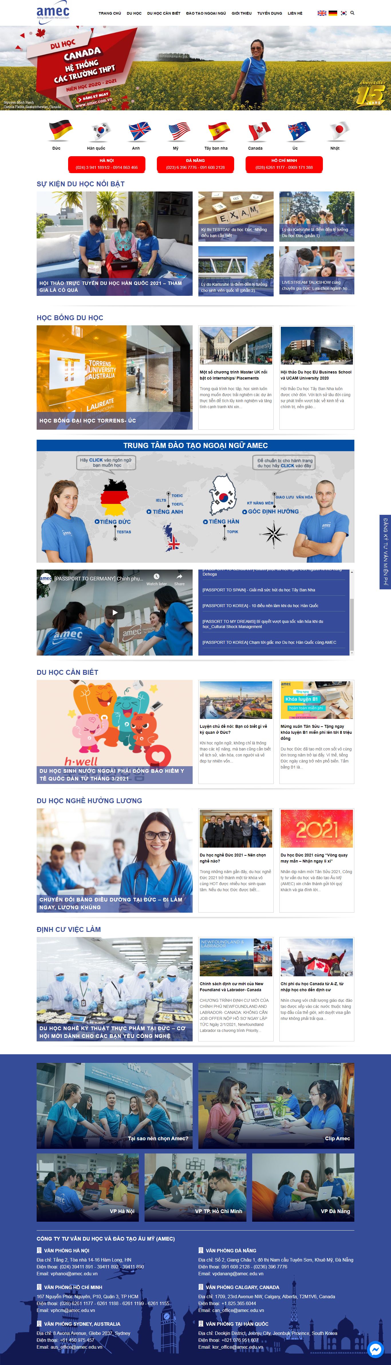 [xuatkhaulaodonghangdau] Thiết kế Website web du học hàn quốc - wwwameccomvn