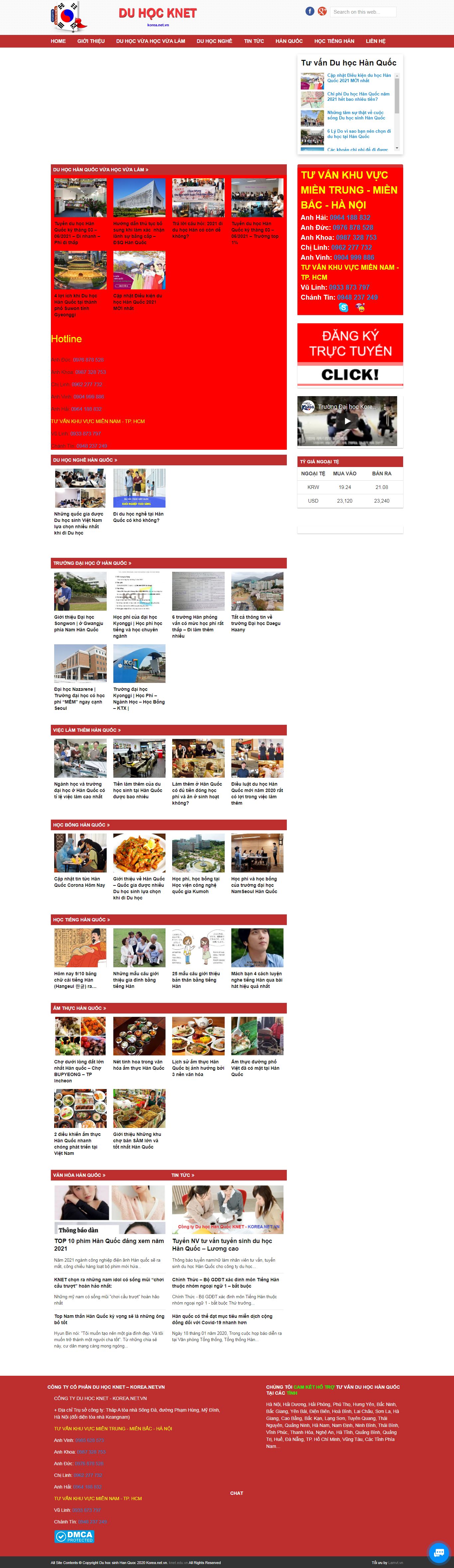 [xuatkhaulaodonghangdau] Thiết kế Website web du học hàn quốc - koreanetvn
