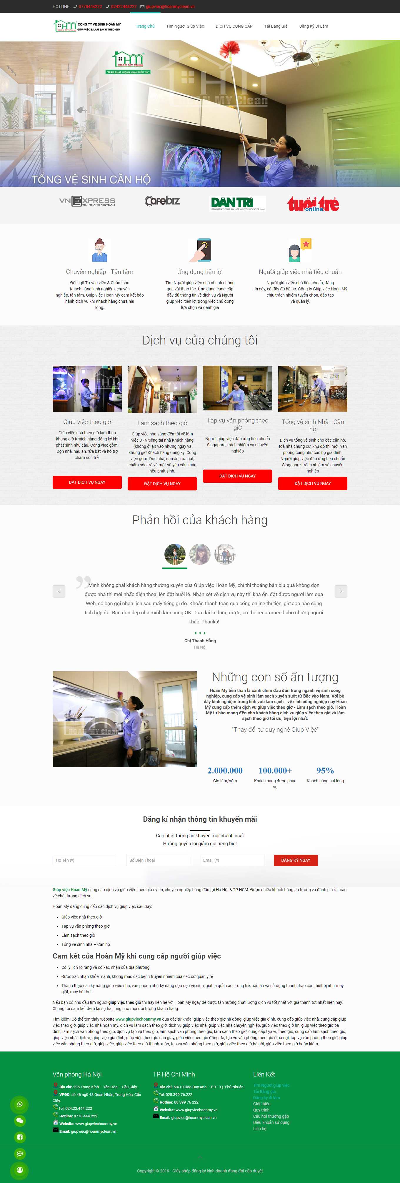 [giupviecnhahcm] Thiết kế Website web dịch vụ giúp việc - wwwgiupviechoanmyvn