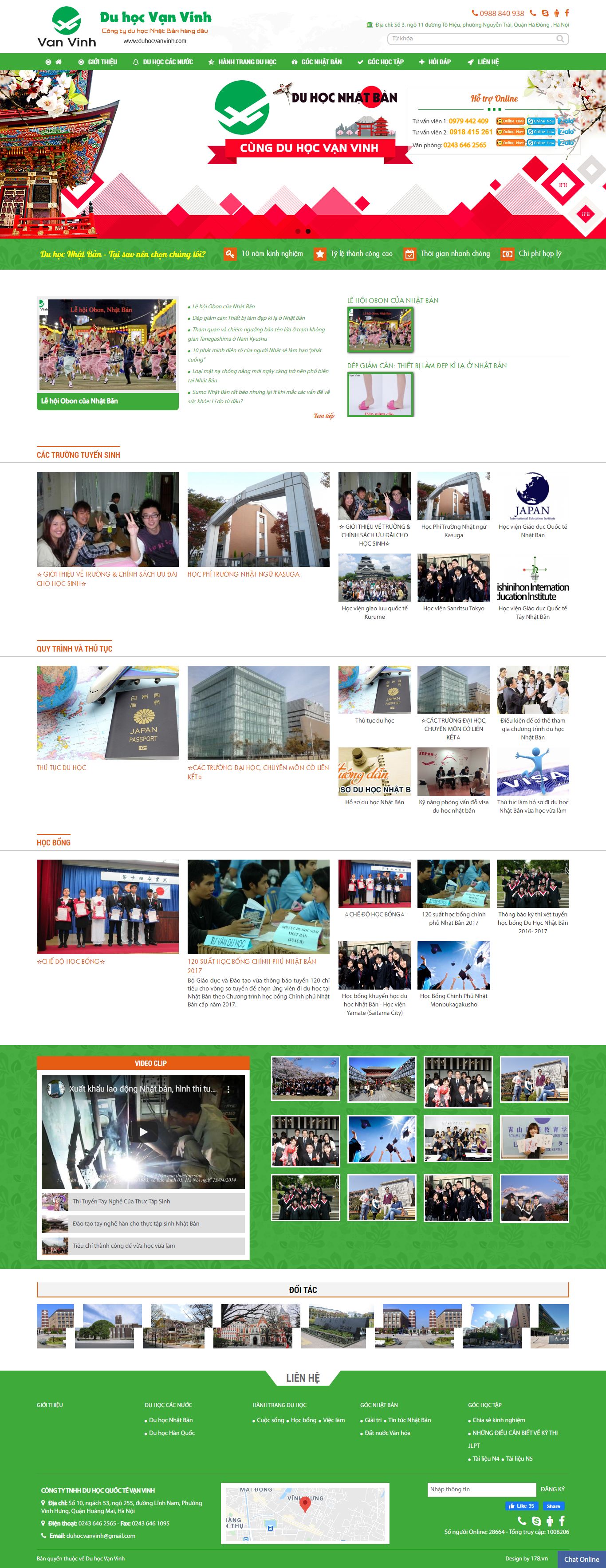 [xuatkhaulaodonghangdau] Thiết kế Website web du học hàn quốc - duhocvanvinhcom