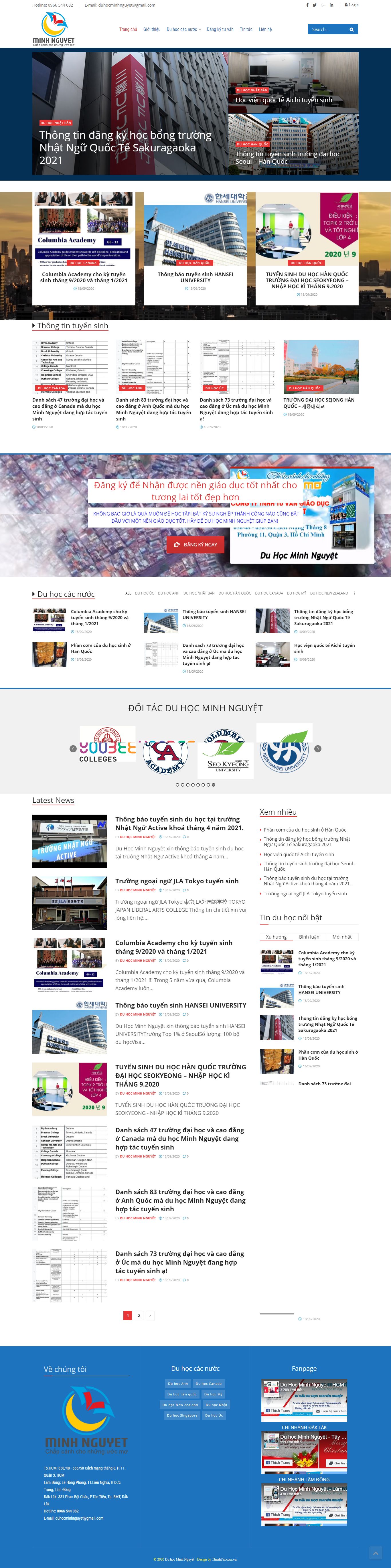 [xuatkhaulaodonghangdau] Thiết kế Website web du học hàn quốc - duhocminhnguyetvn