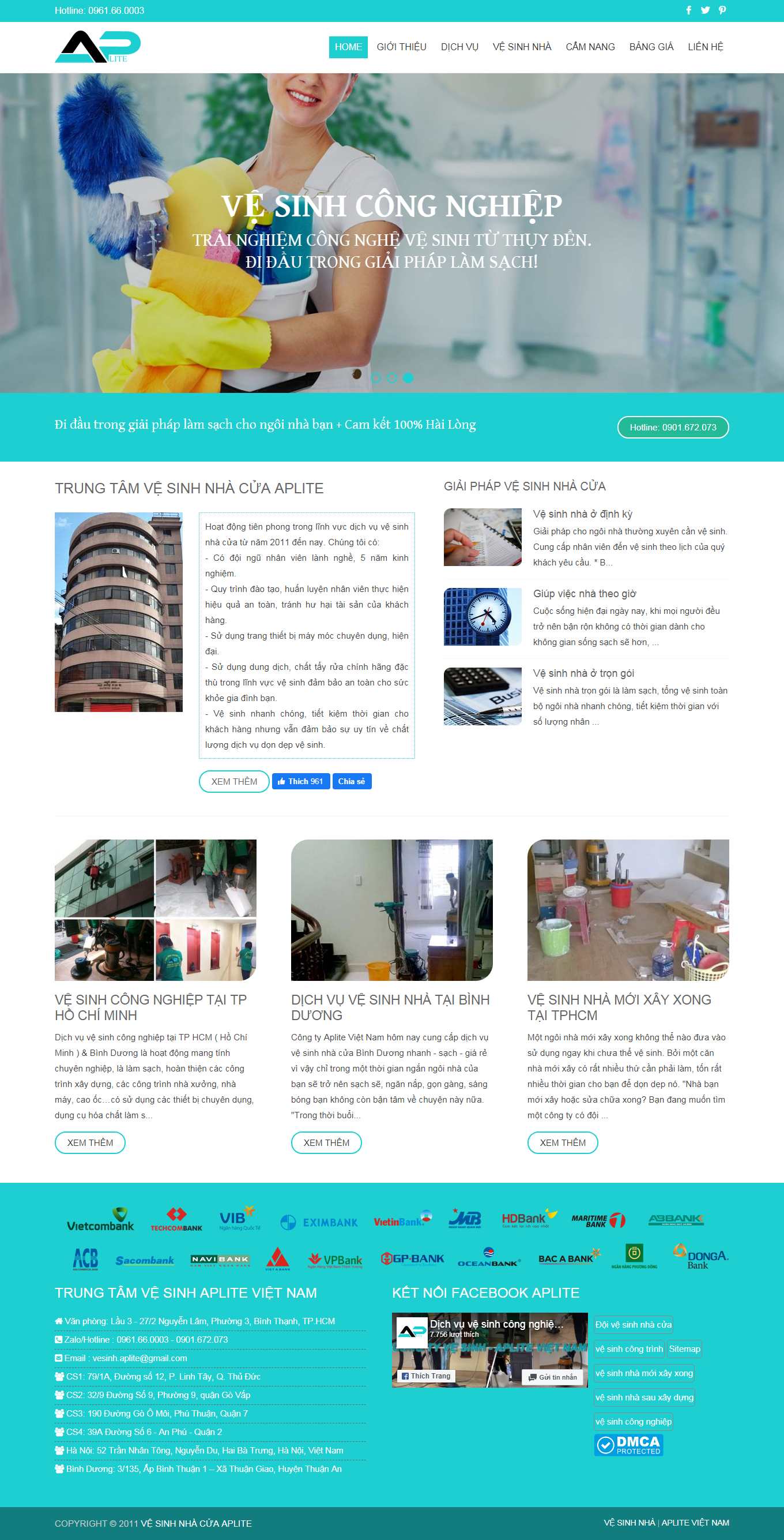 [giupviecnhahcm] Thiết kế Website web dịch vụ giúp việc - vesinhnhao24hcom