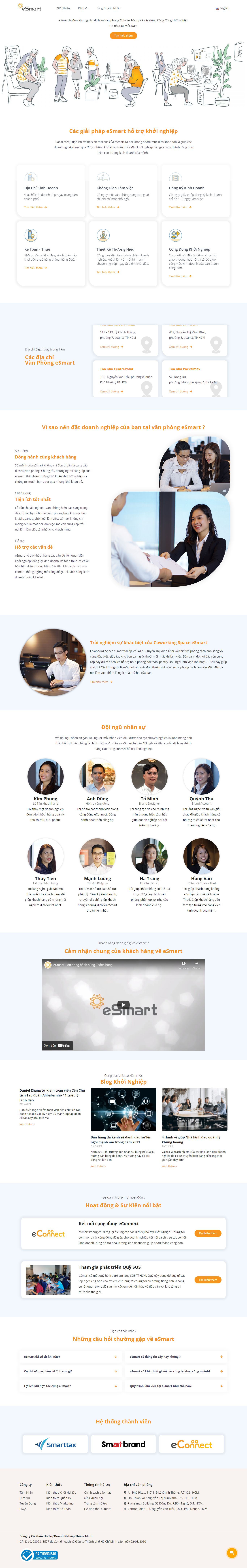 [khoinghiepsangtao] Thiết kế Website web khởi nghiệp - wwwesmartvn