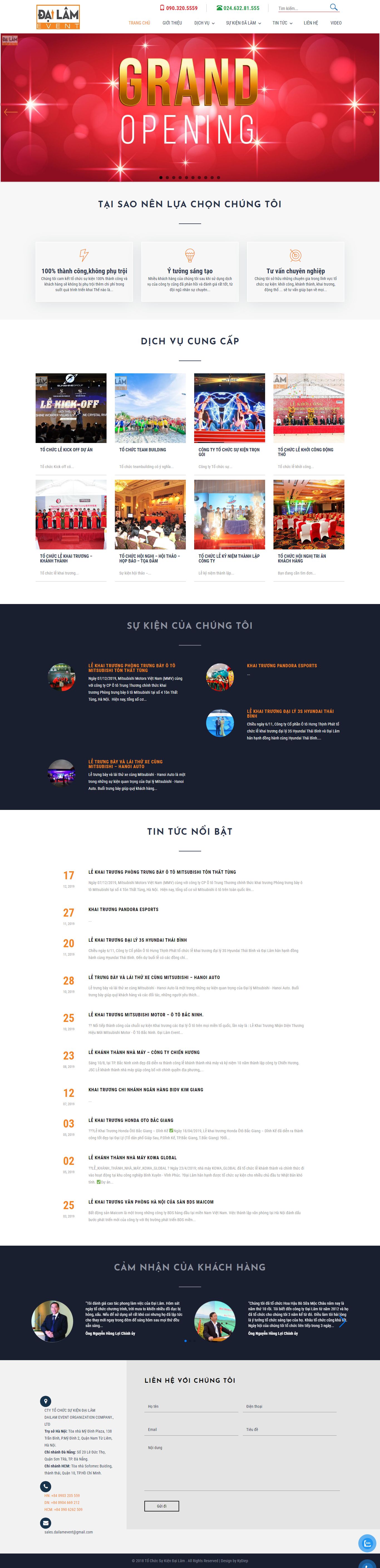 [viet-power] Thiết kế Website web hội thảo - tochucsukiendailamcom