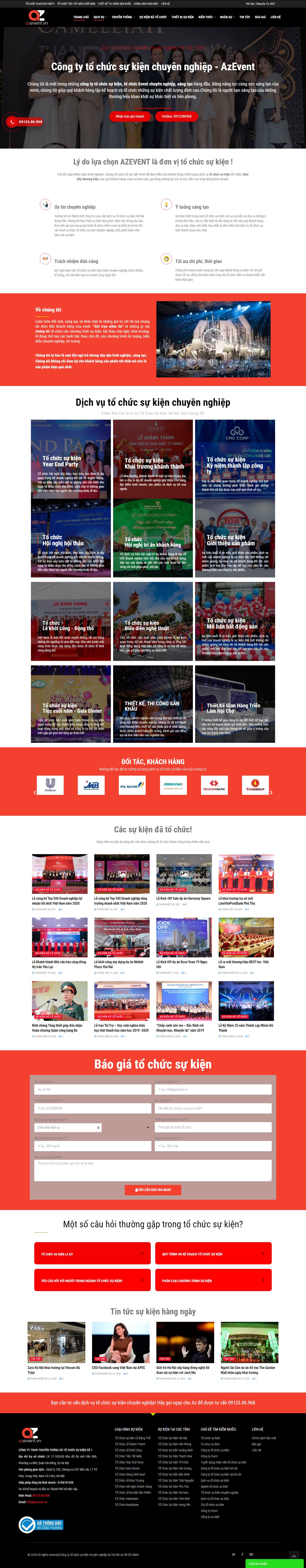 [viet-power] Thiết kế Website web hội thảo - azeventvn