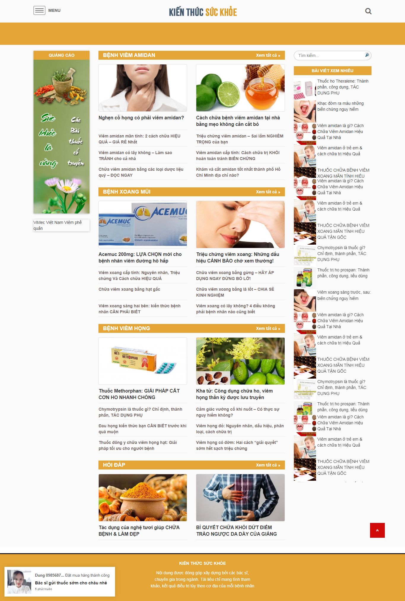 [tintuconline] Thiết kế Website web báo điện tử - kienthucsuckhoeorg