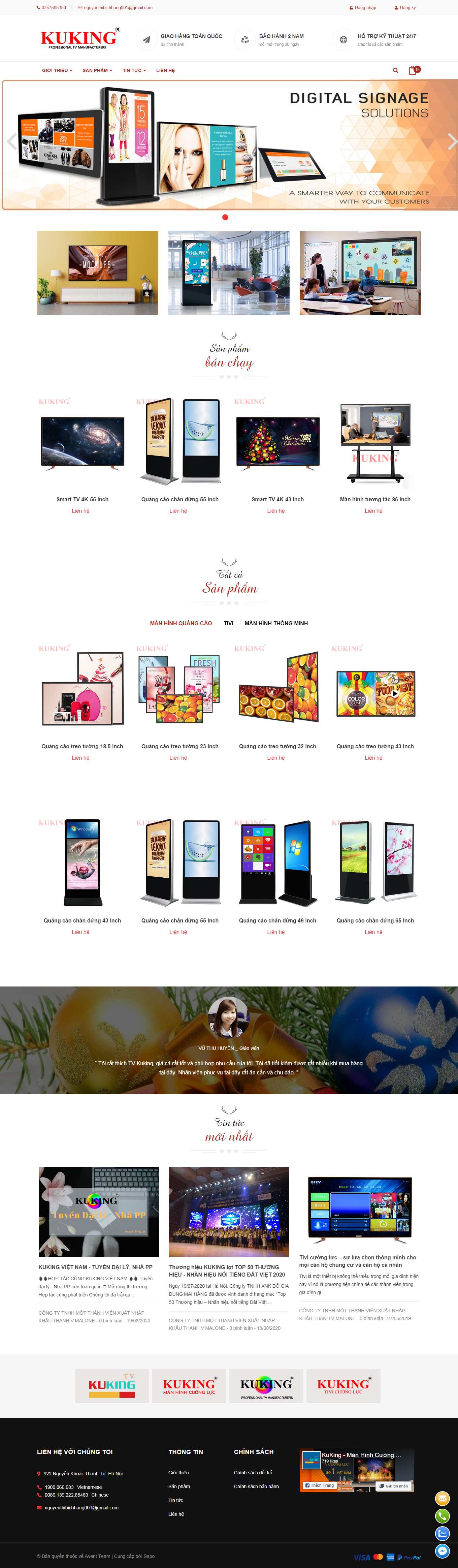 [antoanso] Thiết kế Website web Quận Cầu Giấy - kukingvn